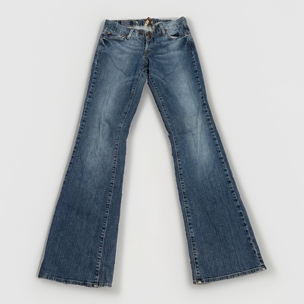 Lucky Brand boot cut flare French Dream Jeans 30 Flare Embroidered Blue  Denim